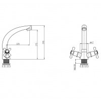 Кухонний змішувач Mixxus Mauro 273 (Nut) (MI6255)