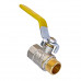Кран кульовий Waterpro WP607-15FML-Y - 1/2" FML ГШВ YELLOW, ручка "важіль" жовта (WP2931)