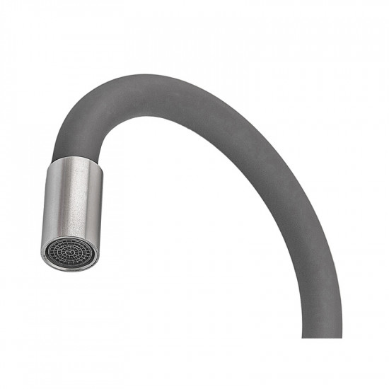 Смеситель для кухни Armata SUS-011 Refl.Gray с силиконовым изливом (излив серый) (CH6481)