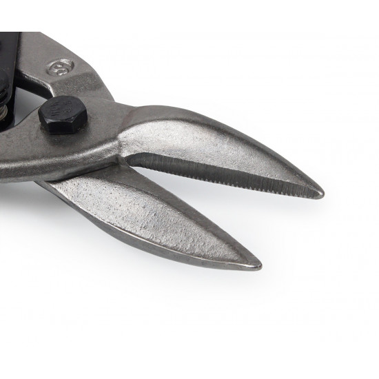 Ножиці по металу Polax 250 мм прямі Cr-V (25-001)