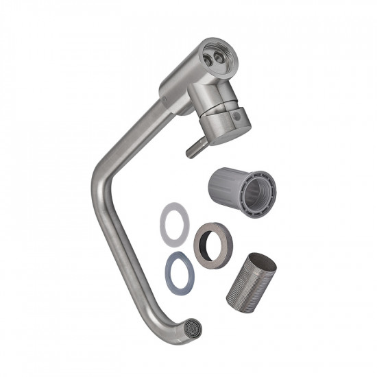 Змішувач для кухні Armata SUS-011-G(N) з нерж. сталі (без підведення)  (CH6487)