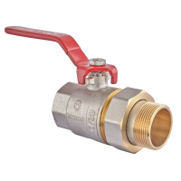 Кран с американкой 1-1/4" ручка РЫЧАГ (Koer KR.229) (KR0150)