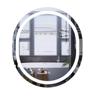 Зеркало Mixxus Premium ELLIPSE MV05-80x70-REVERSE (LED Touch, Anti-fog, диммер (3-6,5kK)) (MP6643)