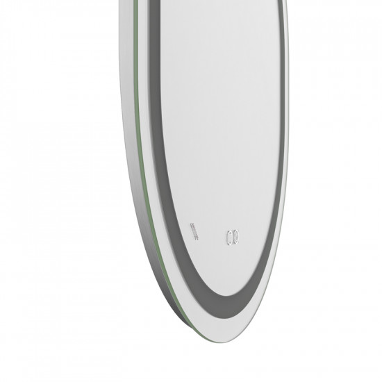 Зеркало Mixxus Premium ELLIPSE MV05-80x70-REVERSE (LED Touch, Anti-fog, диммер (3-6,5kK)) (MP6643)
