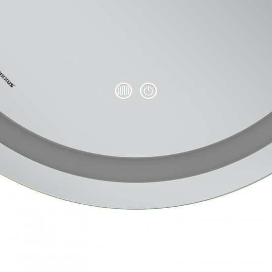 Зеркало Mixxus Premium ELLIPSE MV05-80x70-REVERSE (LED Touch, Anti-fog, диммер (3-6,5kK)) (MP6643)