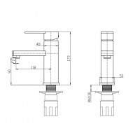 Смеситель для умывальника Mixxus Relax 001 (Nut) (MI6248)
