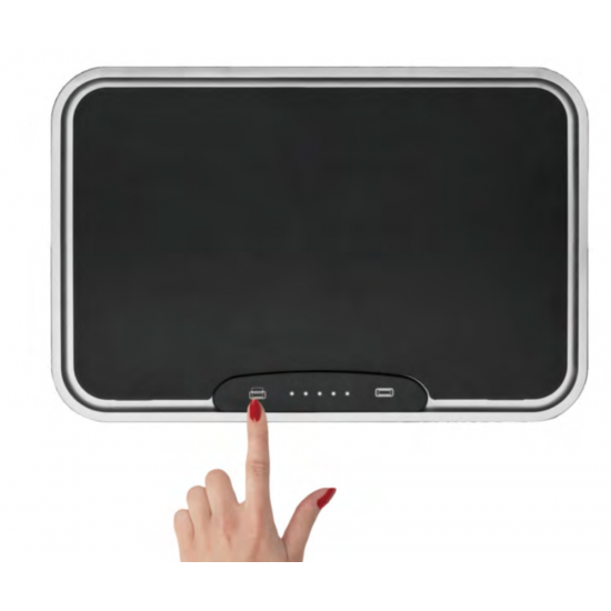 Відро для сміття сенсорне прямокутне Koer TC-020312-02 12 л колір нержавійка (KR5586)