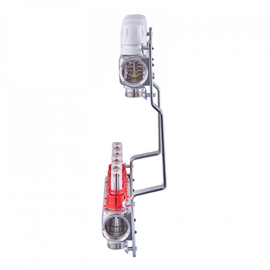 Колекторний блок з витратомірами Nolf NF.2100-05S 1"x5 (корпус нержавіюча сталь) (NF3019)