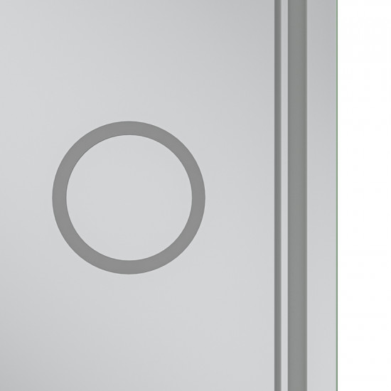 Зеркало Mixxus Premium QUADRO MR20-120x80 (LED Touch, Anti-fog, димер, линза) (MP6624)