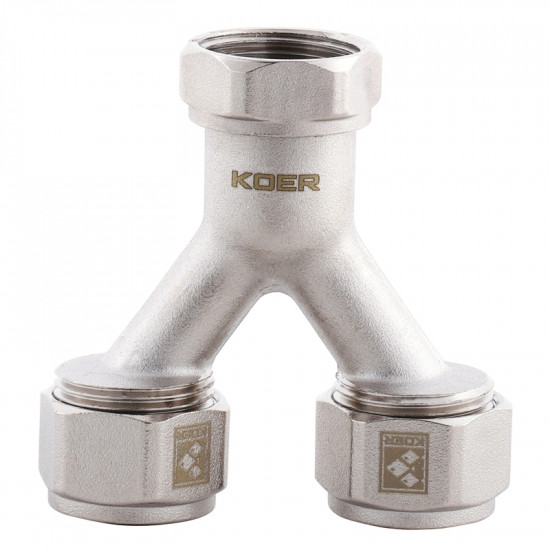 Раздел. узел (с евроконусами) для подключения 2-х контуров отопления Koer KR.1150 - 3/4 