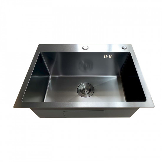 Мойка Mixxus MH5843 Micro Decor Black (3.0/0.8) из нерж. стали (цвет черный) (MI8219)