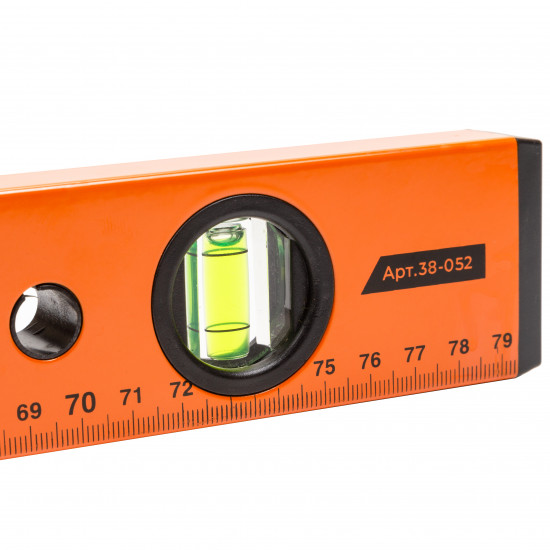 Рівень будівельний алюмінієвий Polax 800 мм 3 капсулы (38-052)