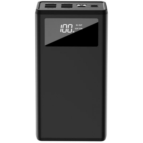 Повербанк XO PR124 40000 mAh, черный