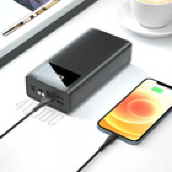 Повербанк XO PR124 40000 mAh, черный