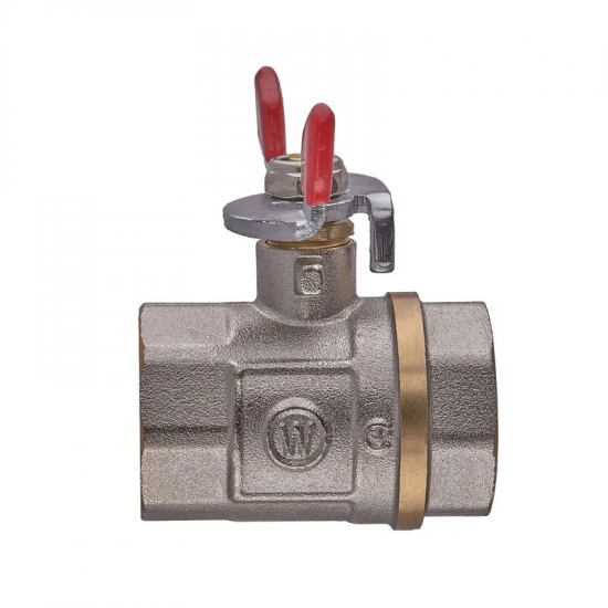 Кран кульовий Waterpro WP602-25FFW - 1" ГГМ (сталевий метелик) (WP3292)