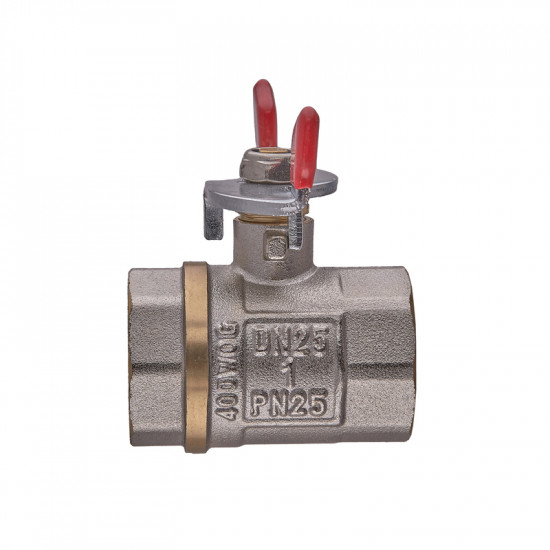 Кран кульовий Waterpro WP602-25FFW - 1" ГГМ (сталевий метелик) (WP3292)