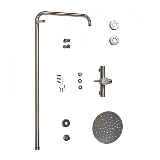 Душова колона зі змішувачем Armata EKA-003-J (нерж. сталь) (CH6173)