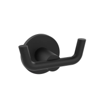 Двойной крючок для полотенец ZERIX DELUX M1305-2A Black (ZX4650) Двойной крючок для полотенец ZERIX DELUX M1305-2A Black (ZX4650)