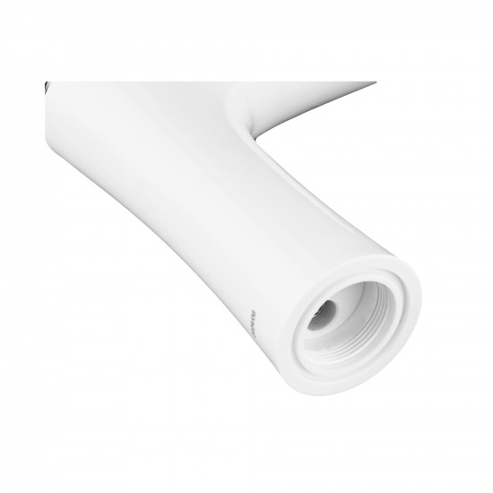 Змішувач для умивальника Plamix Cezar-001 SET White  (з підведенням) (PM0661)