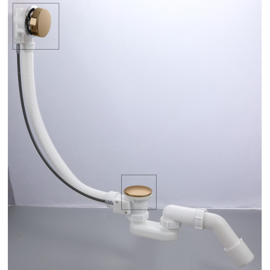 Комплект накладок до сифону для ванни Koer BD-04-12 1 1/2'' напівавтомат (KR5445)