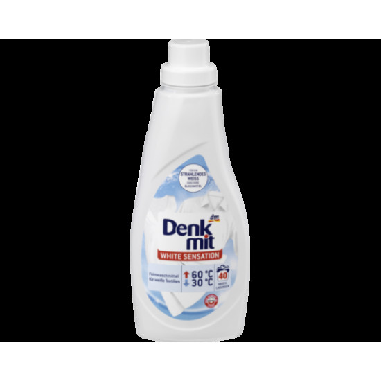 Гель для прання білого Денк Міт Denk Mit white sensation 40р 1L