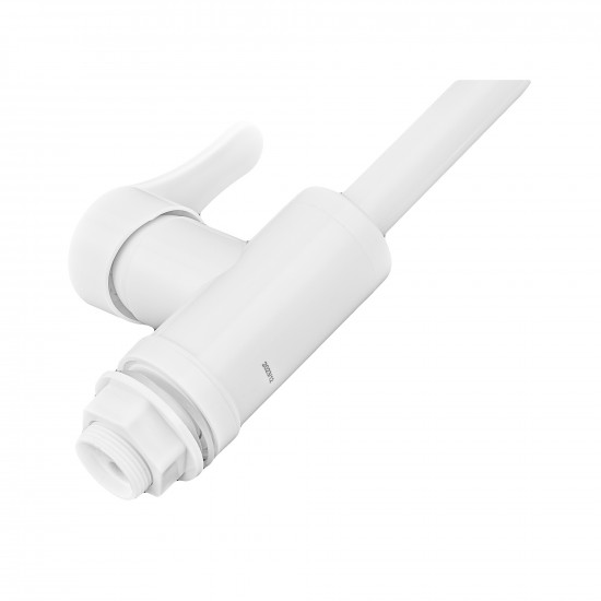 Змішувач для умивальника Plamix Diego-001-G White (без підведення) (PM0656)