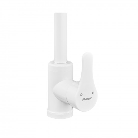 Змішувач для умивальника Plamix Diego-001-G White (без підведення) (PM0656)