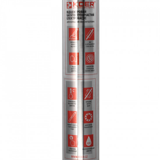 Насос свердловин. центробіж. Koer 4SDM 2/37 + пульт (KP2632)