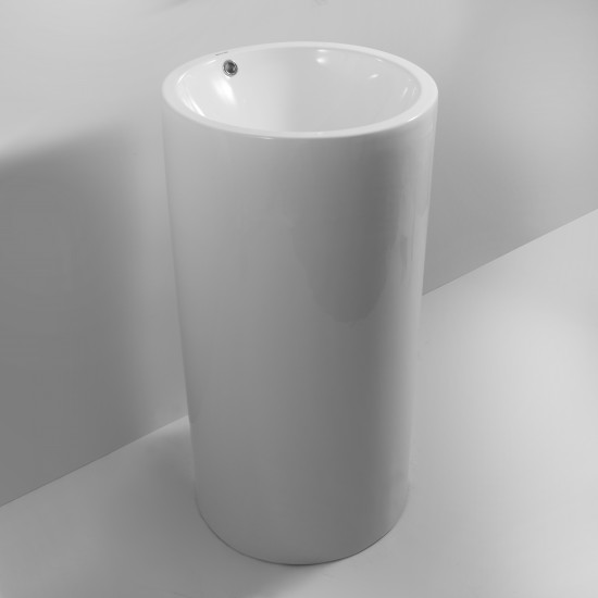 Раковина моноблок MIXXUS PREMIUM ELLIPSE-1101 460х460х855mm с переливом (MP6573)