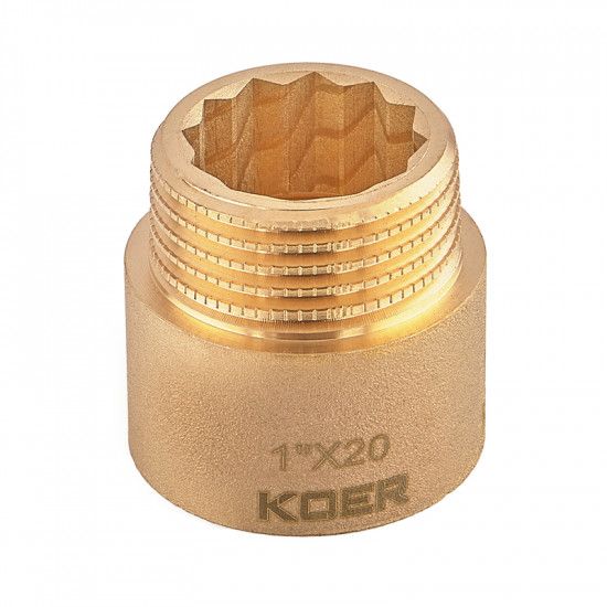 Подовжувач Koer KF.E10-20.WN - 1"-20мм без нікелю (KR5670)