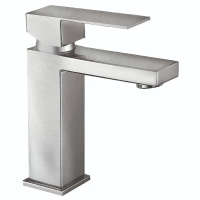 Змішувач для умивальника Mixxus KUB-001-Heavy з нерж. сталі SUS304 (важкий) (MI6347)