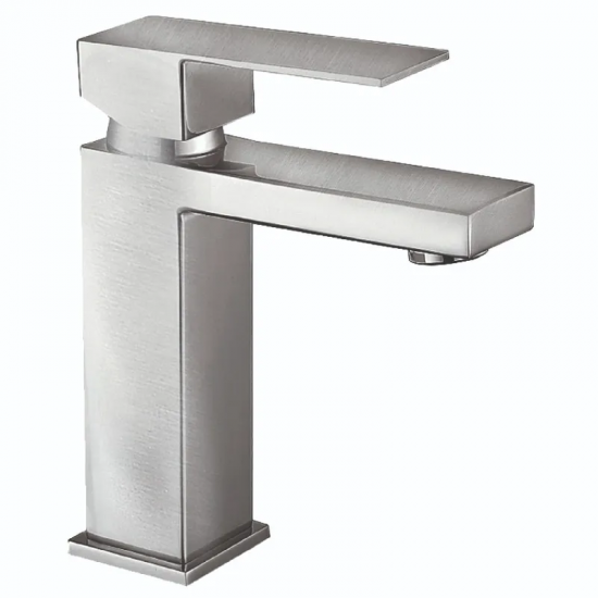 Змішувач для умивальника Mixxus KUB-001-Heavy з нерж. сталі SUS304 (важкий) (MI6347)