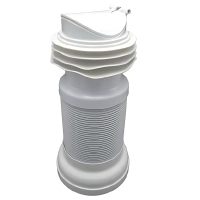 Гофротрубка унитазная ZERIX GA-03-A 550мм для чугунной канализации с обратным клапаном (ZX5606) Гофротрубка унитазная ZERIX GA-03-A 550мм для чугунной канализации с обратным клапаном (ZX5606)