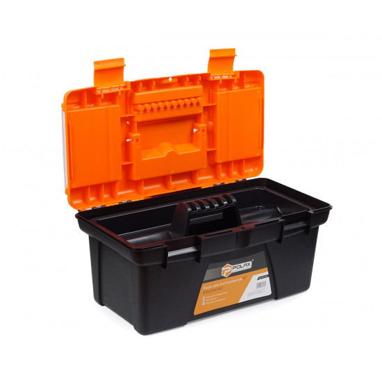 Ящик для інструментів Polax пластикові замки 16" (01-016)