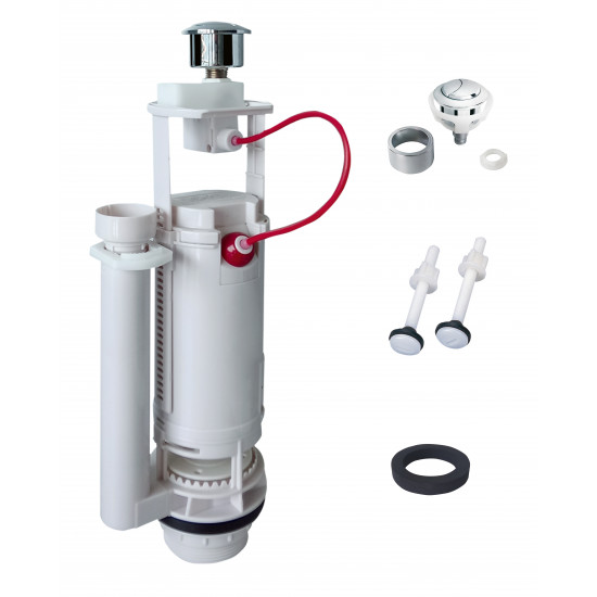 Комплект арматури Koer KT-0301-1/2" (спускна 2-х + наповнювальна з універс. підключенням) (KR5058)