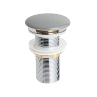 Донний клапан для умивальника Mixxus POP-UP-09 GRAY 1 1/4'' СLICK-СLACK графітова керамічна накладк