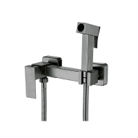 Змішувач настінний з гігієнічнічним душем Mixxus KUB-222 GRAPHITE з нерж.стали SUS304 (MI6846)