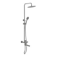 Душова колона зі змішувачем Mixxus DAX-007-J з нерж. сталі SUS304 (MI6075)