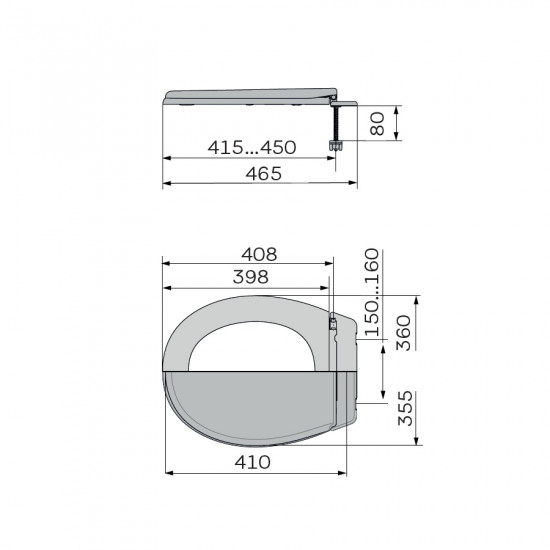Сидіння унітазу з кришкою ZERIX TS-02 (ZX5582)