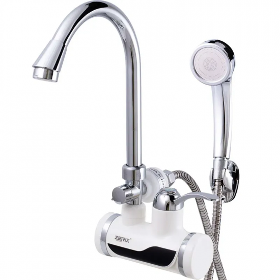 Проточний водонагрівач Zerix ELW08-EW (з індик. темп.) (ZX2788)