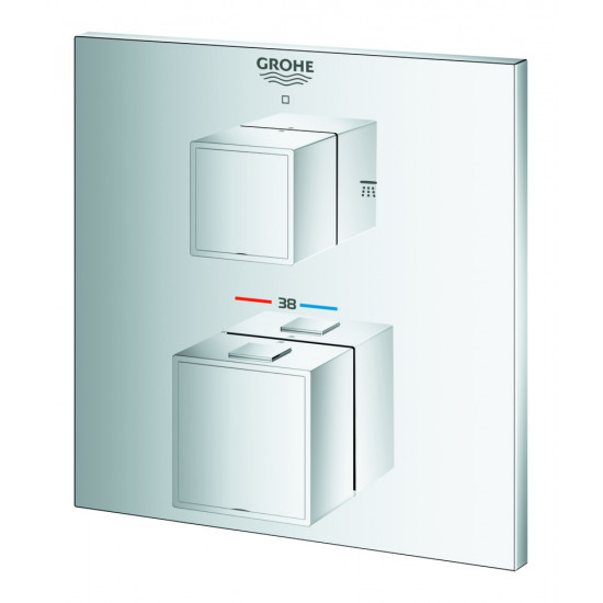 Термостат прихованого монтажу на 2 споживача Grohe Grohtherm Cube (24154000)