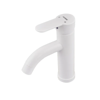 Смеситель для умывальника Plamix Raul-001-B White (без подведения) (PM0652)