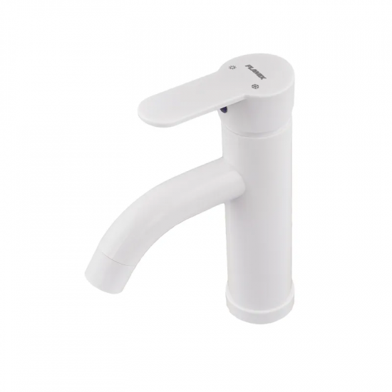 Змішувач для умивальника Plamix Raul-001-B White (без підведення) (PM0652)