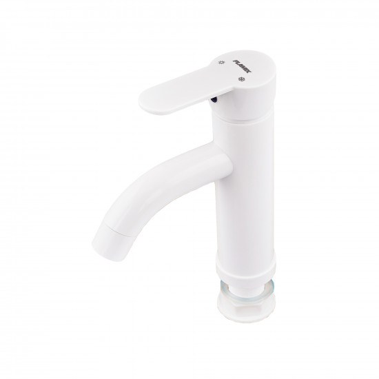 Змішувач для умивальника Plamix Raul-001-B White (без підведення) (PM0652)