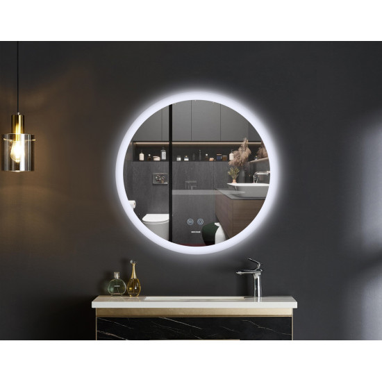 Зеркало Mixxus PLAIN MC11-60 с LED Touch, Anti-fog, диммером, рег. яркости (MI6663)