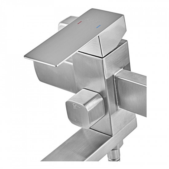 Змішувач для ванни Armata Kub - 009 (Euro) з нерж. сталі (CH6493)