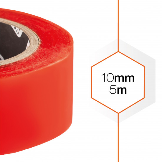 Стрічка двостороння клейка Polax швидкої фіксації 10 мм х 5 м (101-144)