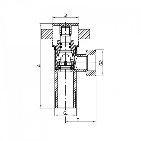 Кран Koer KR.519 - 1/2x1/2 (KR3212) Кран Koer KR.519 - 1/2x1/2 (KR3212)