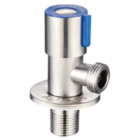 Кран для подключения сантехприборов Mixxus VAL-01-1/2x1/2 из нерж.ст. SUS304 (синий) (MI6117)