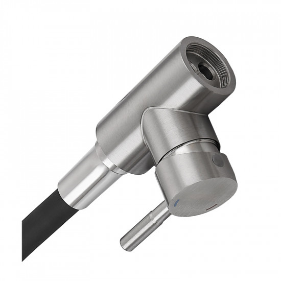 Змішувач для кухні Armata SUS-011 Refl.Black із силіконовим виливом (вилив чорний) (CH6480)